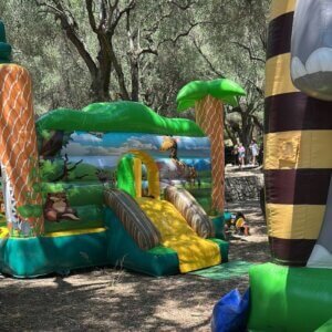 château gonflable Safari