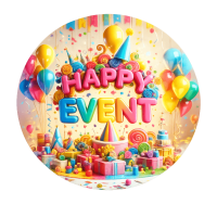 sas logo happy event