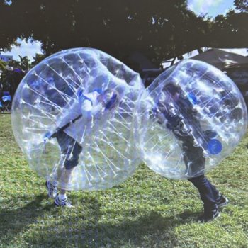 bubble bleue blanche